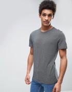 Selected Homme T-shirt With Textured Detail - Blue