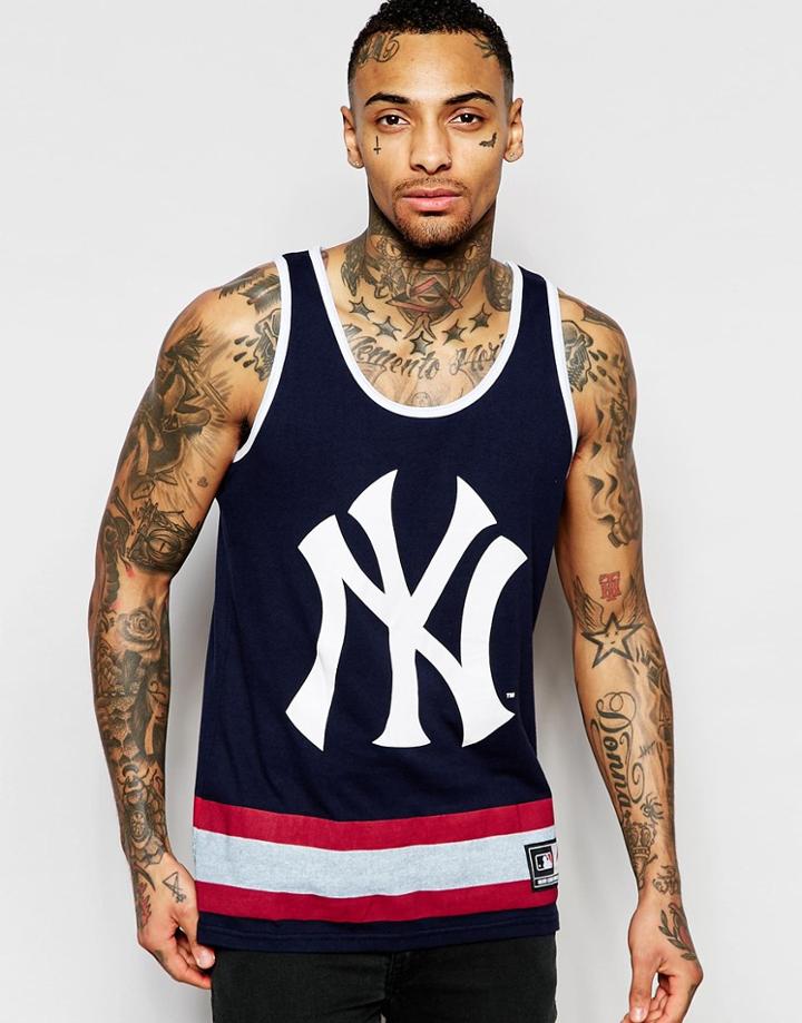 Majestic Yankees Tank - Navy