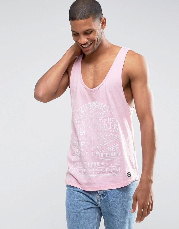 Wetts Devon Tank Pink Marl - Pink