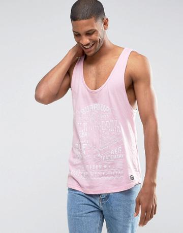 Wetts Devon Tank Pink Marl - Pink