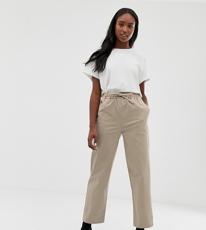 Asos Design Tall Chino Jogger - Stone