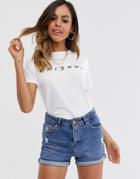 New Look Sustainable Fibre Friends Tee In White