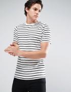 Jack & Jones Core Striped T-shirt - White