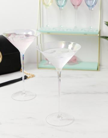 Lsa 2 Pack Iridescent Cocktail Glasses - Multi