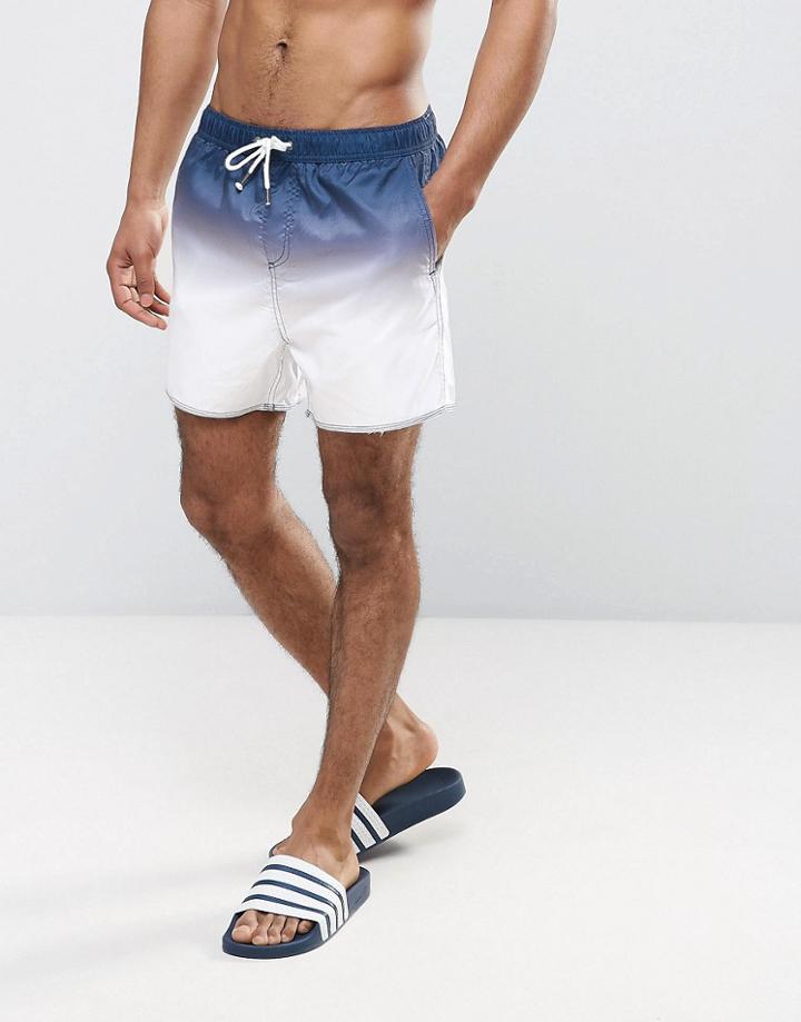 Another Influence Dip Dye Swim Shorts - Navy