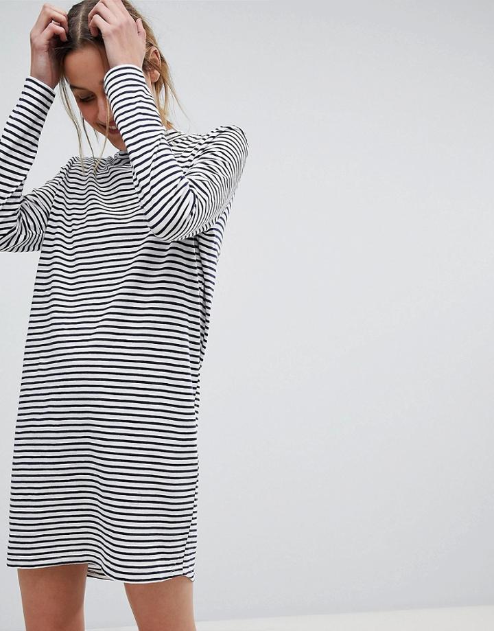 Pieces High Neck Jersey Dress - Multi