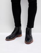 Ted Baker Hjenno Leather Lace Up Boots - Black