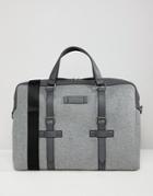 Ted Baker Cabble Document Bag In Wool - Gray