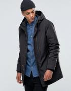!solid Parka - Black