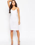 Asos Midi Cami Body-conscious Dress - White