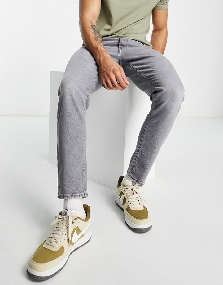 Selected Homme Toby Jeans In Slim Tapered Fit Gray