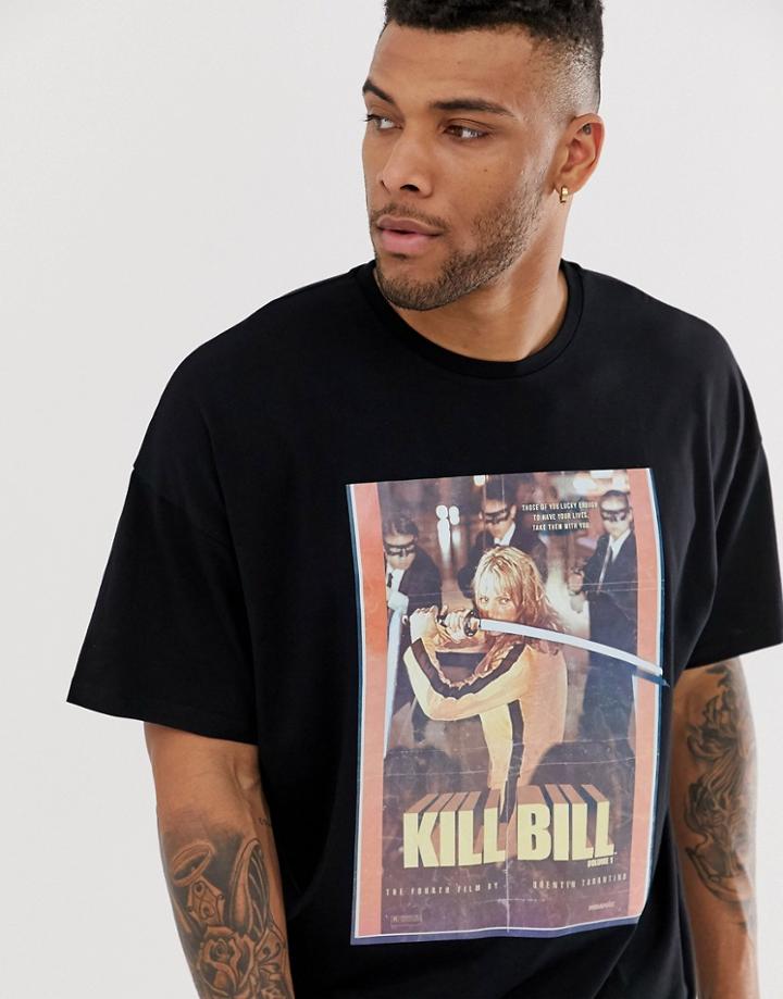 Asos Design Kill Bill Oversized T-shirt - Black