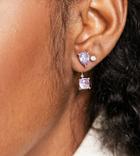 Reclaimed Vintage Inspired Drop Faux Crystal Stud-gold