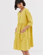 L.f.markey Samuel Mini Smock Dress - Yellow