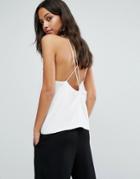 Samsoe & Samsoe Sing Twist Back Cami Top - Cream