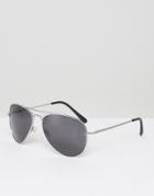 Selected Homme Aviator Sunglasses - Black