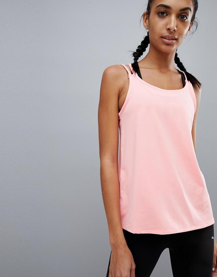 Puma Gym Tank In Pink - Pink
