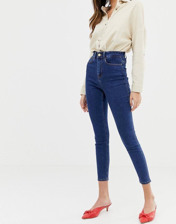 Vila High Waist Skinny Jean - Blue