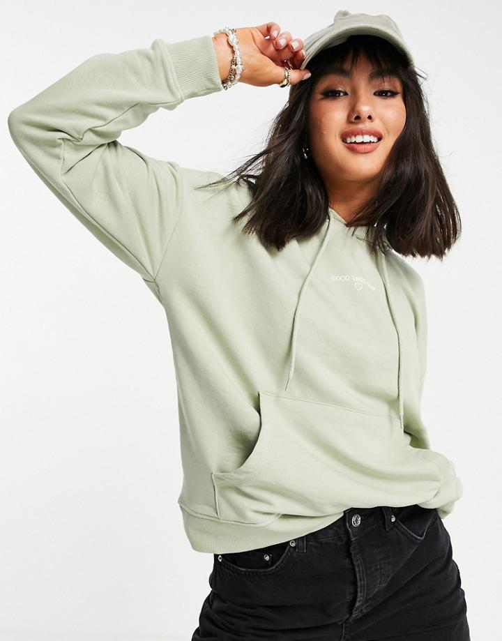 Only Hoodie Set In Sage Green