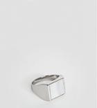 Seven Sterling Silver Signet Ring Exclusive To Asos - Silver