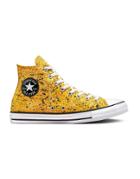 Converse Chuck Taylor All Star Hi Paint Splatter In Amarillo-yellow