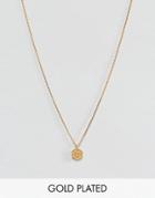 Dogeared Gold Plated Token Of Luck Horseshoe Charm Necklace - Gold
