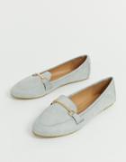 Raid Viera Gray Snaffle Detail Flat Shoes