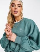 Billabong Salty Blonde Vacation Mode Oversized Sweatshirt In Green