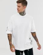 Asos Design Oversized Heavyweight T-shirt With Dark Future Logo