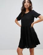 Vero Moda Tiered Smock Dress - Black