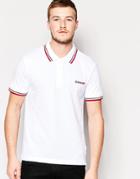 Lambretta Target Polo Shirt - White
