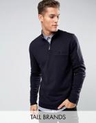 Ted Baker Tall Funnel Neck Sweat - Navy