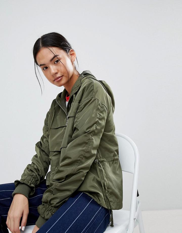 Noisy May Hooded Anorak - Green