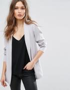 New Look Soft Touch Blazer - Gray