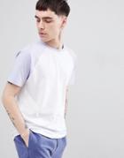 Asos Design Relaxed Fit Raglan T-shirt With Contrast Sleeves - Multi