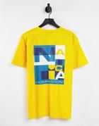 Nautica Competition Trent Back Print T-shirt In Yellow