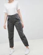 Asos Design Cargo Pants In Khaki - Green