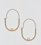 Asos Oval Hoop Earrings - Gold