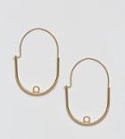 Asos Oval Hoop Earrings - Gold
