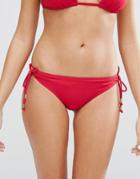 Dorina Loop Side Bikini Bottom - Red