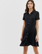 Vila Bias Hem Shirt Dress - Navy