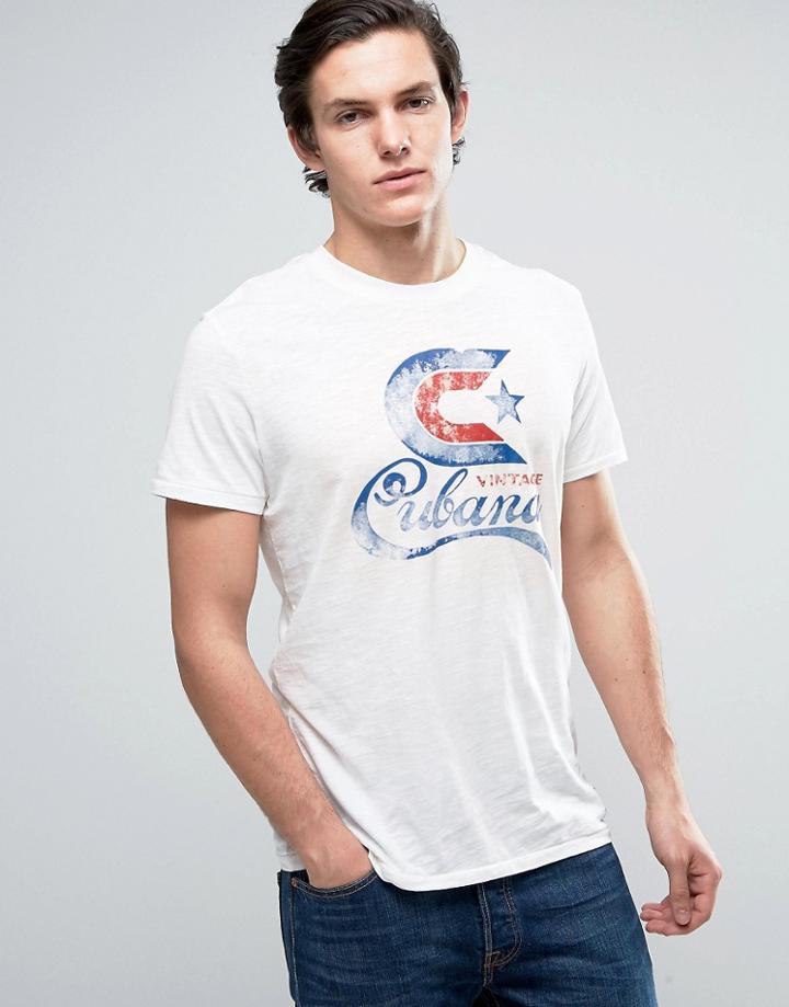 Jack & Jones Vintage T-shirt With Graphic Print - Cream