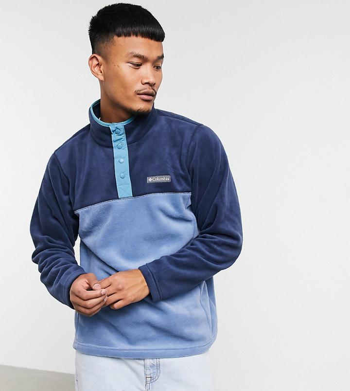 Columbia Steens Mountain Half Snap Fleece In Blue - Exclusive To Asos-blues