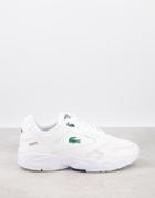 Lacoste Storm 96 Sneakers In White Green