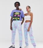 Collusion Unisex Tie Dye Sweatpants With Print-multi