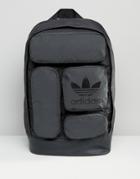 Adidas Originals Multi Pocket Backpack In Black Ay8663 - Black
