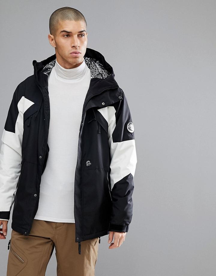 O'neill Reissue 91 Extreme Ski Jacket In Black/white - Black