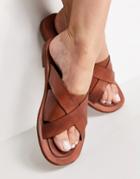 Free People Del Mar Slide Crossover Sandals-brown