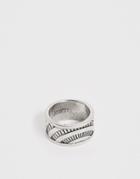 Classics 77 Engraved Wide Band Ring In Silver