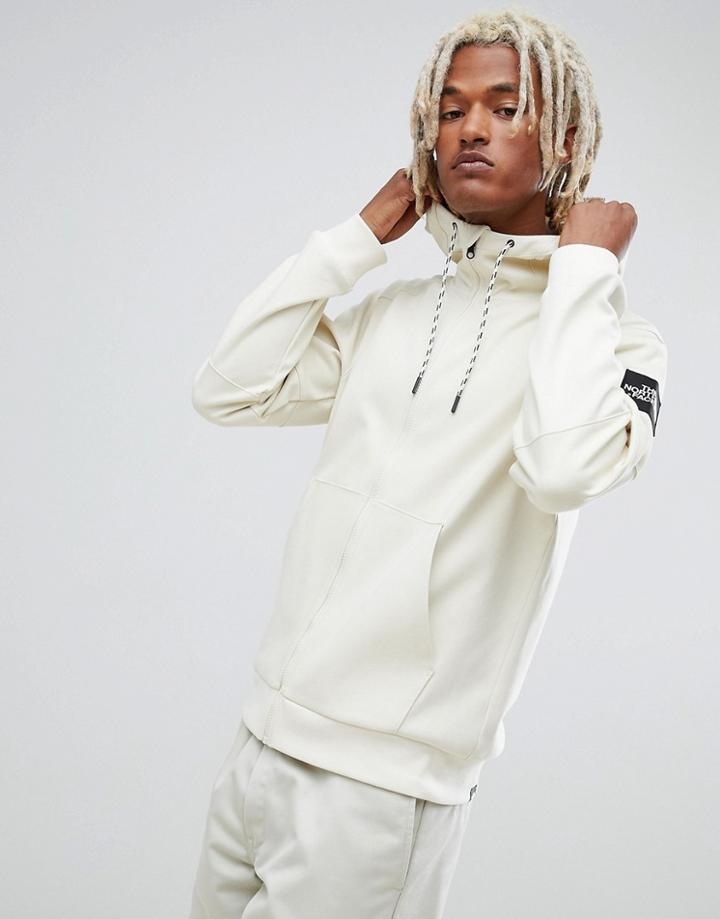 The North Face Fine 2 Full-zip Hoodie In Vintage White - White